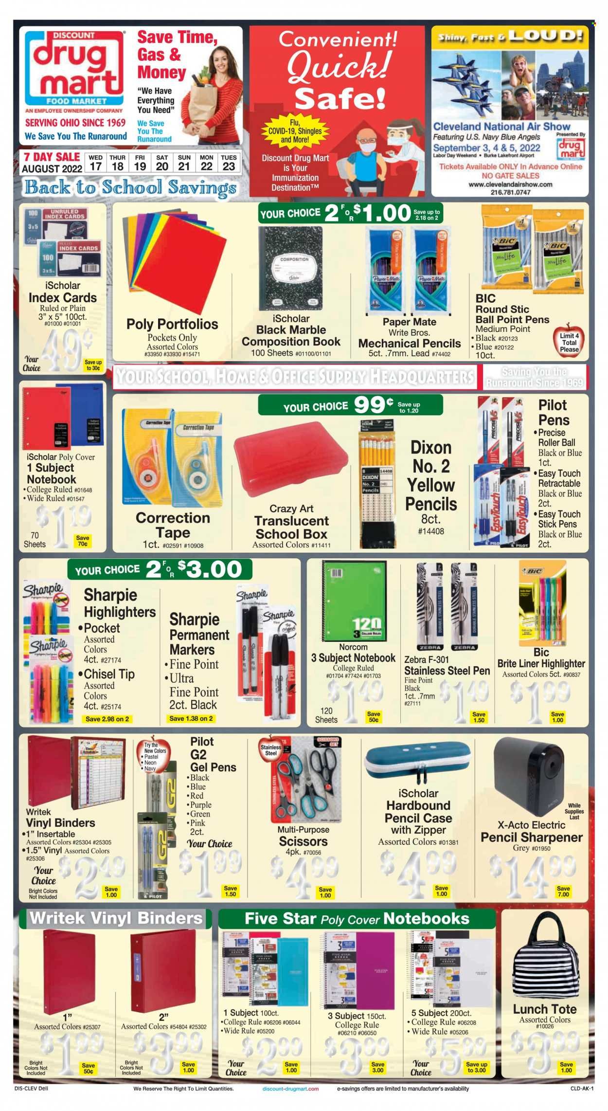 Discount Drug Mart (OH) Weekly Ad Flyer Specials August 17 to August 23, 2022