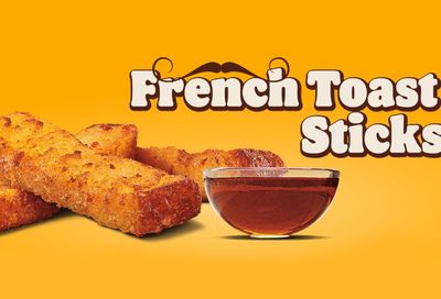 Royal Perks Members Can Claim Free French Toast Sticks with a $1+ Online or In-app Purchase at Burger King Through to August 31