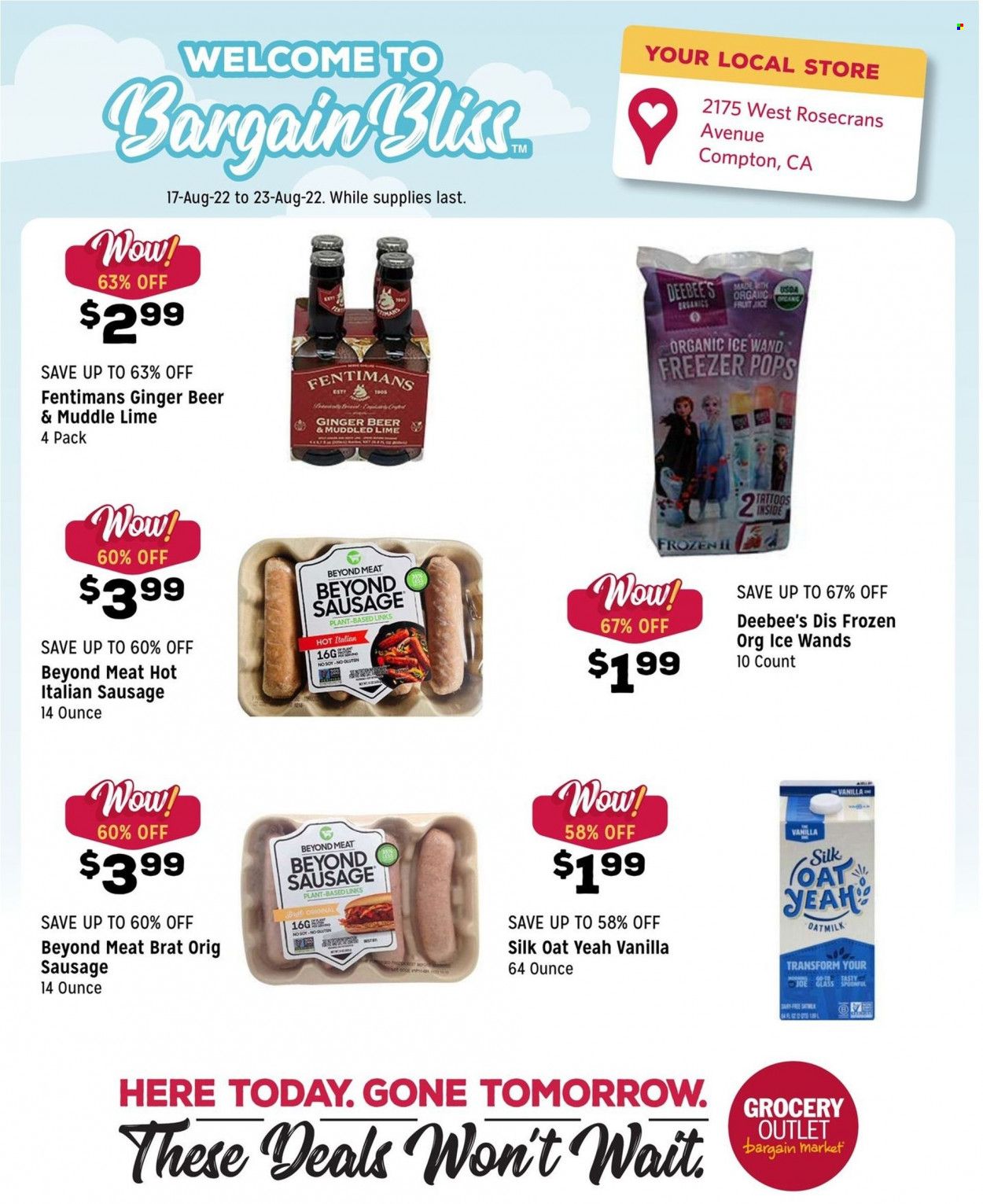 Grocery Outlet (CA, ID, OR, PA, WA) Weekly Ad Flyer Specials August 17 to August 23, 2022