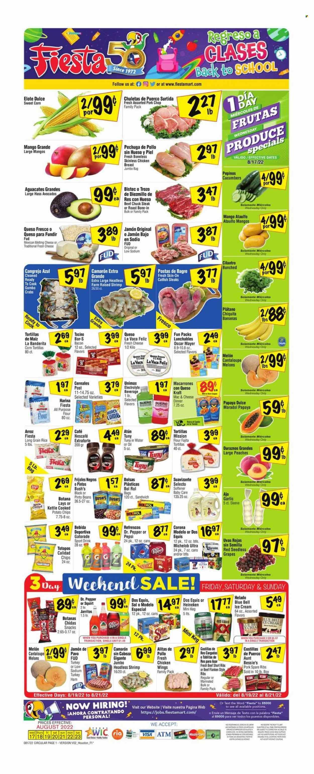 Fiesta Mart (TX) Weekly Ad Flyer Specials August 17 to August 23, 2022