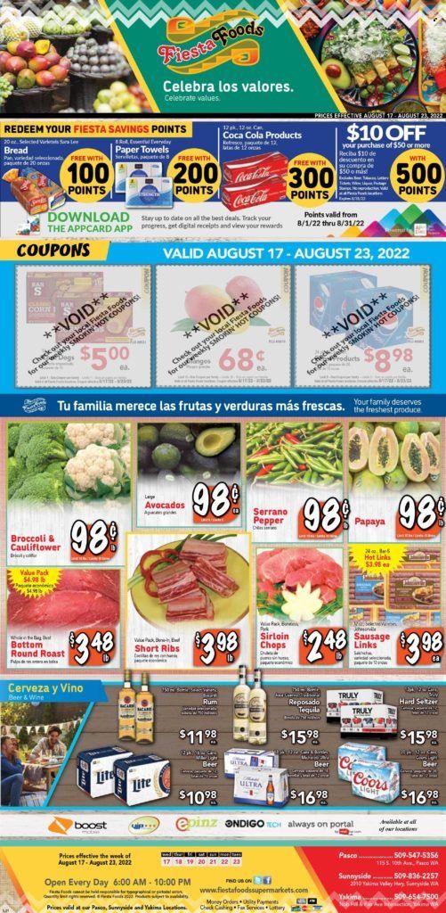 Fiesta Foods SuperMarkets (WA) Weekly Ad Flyer Specials August 17 to August 23, 2022