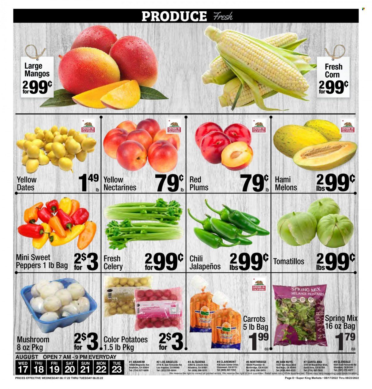 Super King Markets (CA) Weekly Ad Flyer Specials August 17 to August 23, 2022