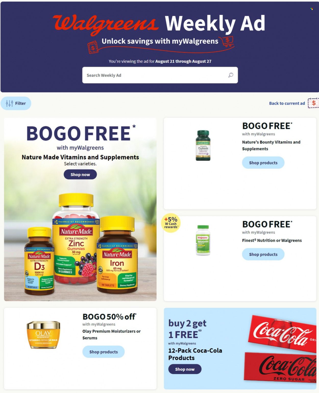Walgreens Weekly Ad Flyer Specials August 21 to August 27, 2022