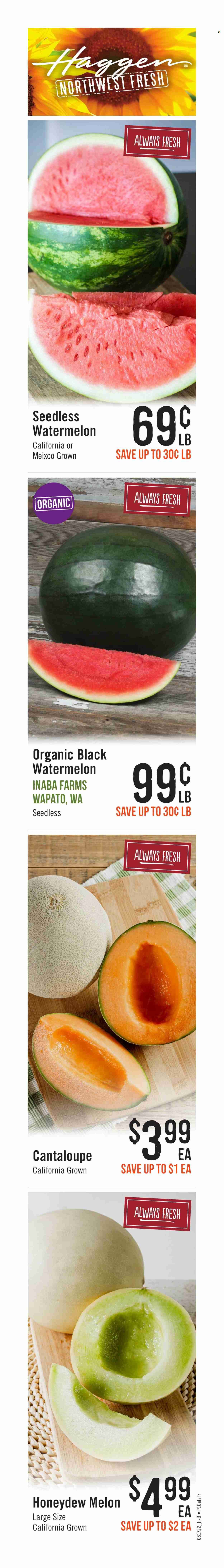 Haggen (WA) Weekly Ad Flyer Specials August 17 to August 30, 2022