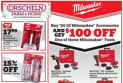 Orscheln Farm and Home (IA, IN, KS, MO, NE, OK) Weekly Ad Flyer Specials August 17 to October 31, 2022