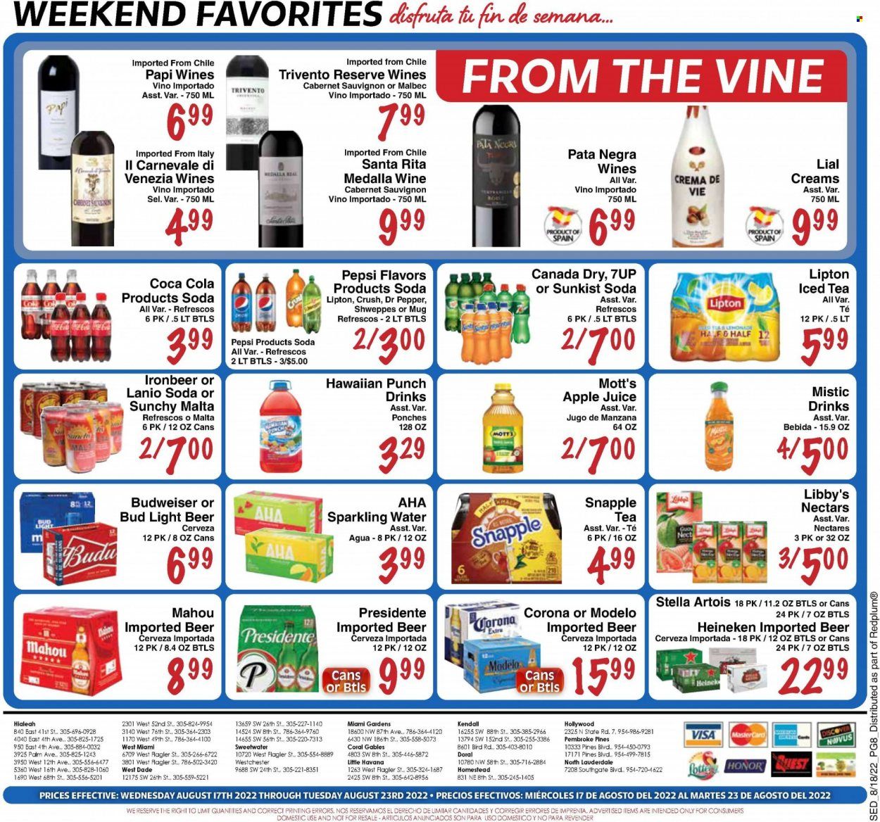 Sedano's (FL) Weekly Ad Flyer Specials August 17 to August 23, 2022