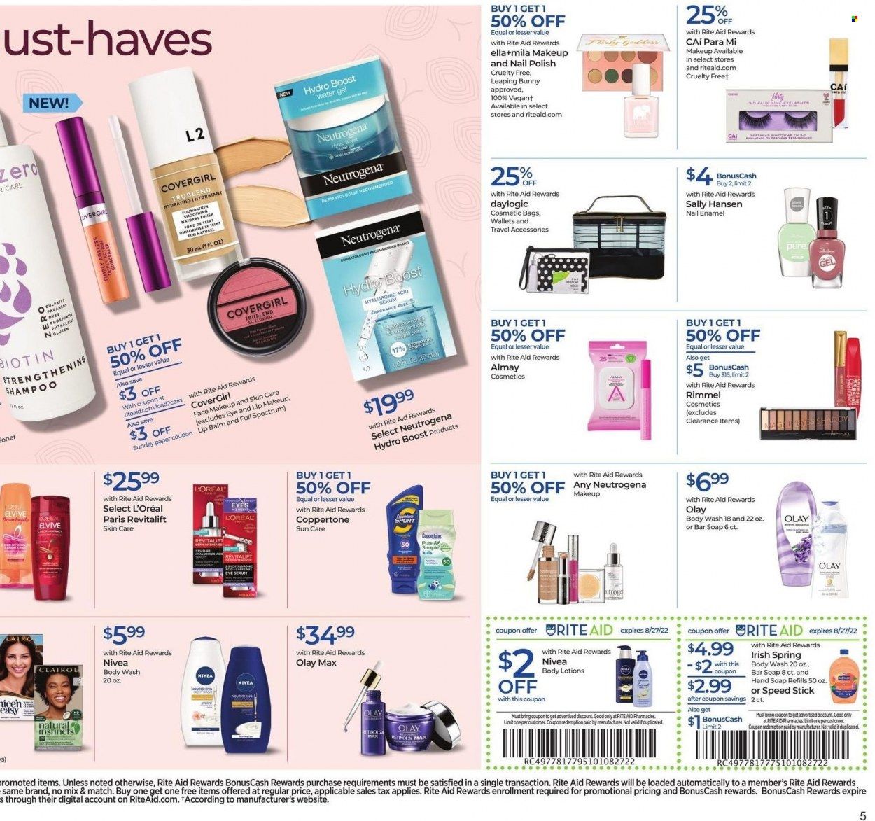 RITE AID Weekly Ad Flyer Specials August 21 to August 27, 2022