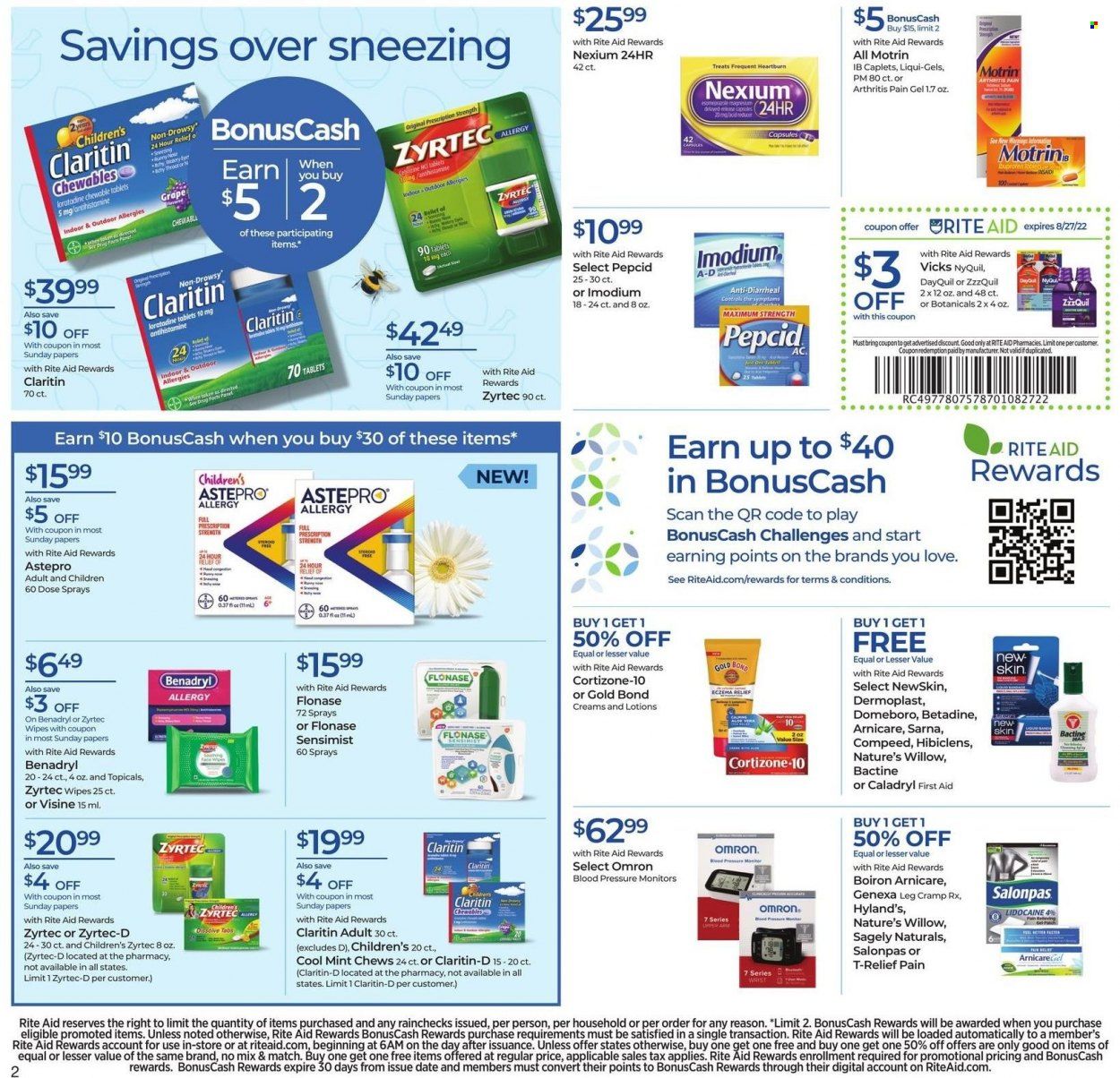 RITE AID Weekly Ad Flyer Specials August 21 to August 27, 2022
