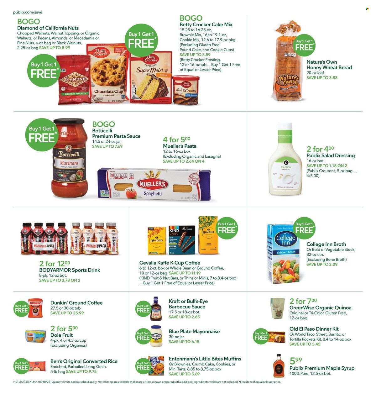 Publix (AL, FL, GA, NC, SC, TN) Weekly Ad Flyer Specials August 18 to August 24, 2022