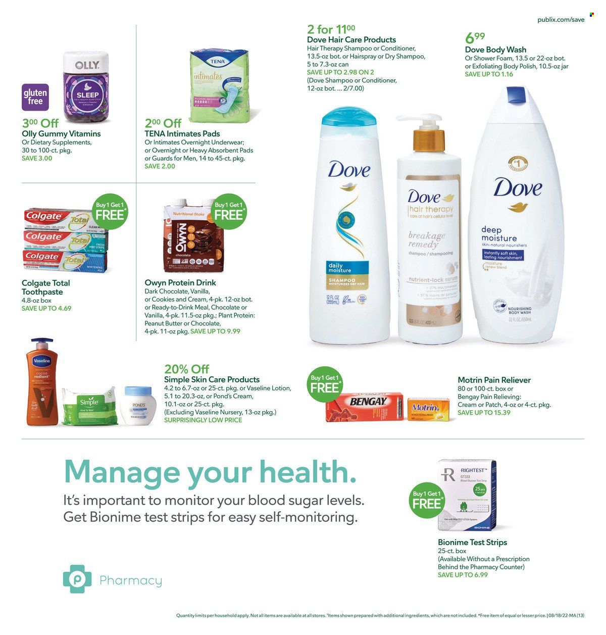 Publix (AL, FL, GA, NC, SC, TN) Weekly Ad Flyer Specials August 18 to August 24, 2022