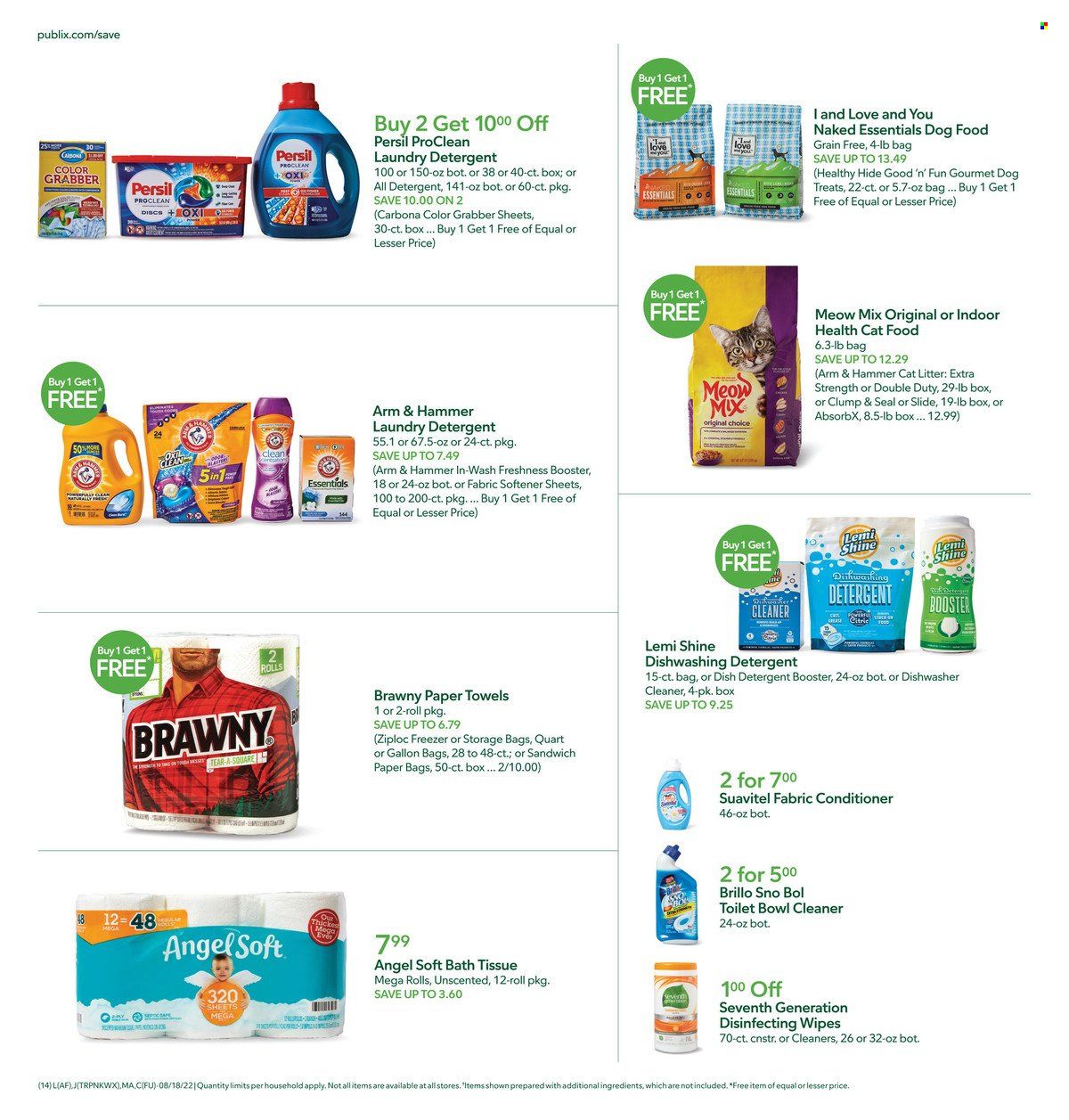 Publix (AL, FL, GA, NC, SC, TN) Weekly Ad Flyer Specials August 18 to August 24, 2022