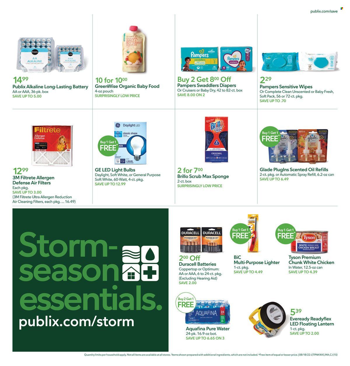 Publix (AL, FL, GA, NC, SC, TN) Weekly Ad Flyer Specials August 18 to August 24, 2022