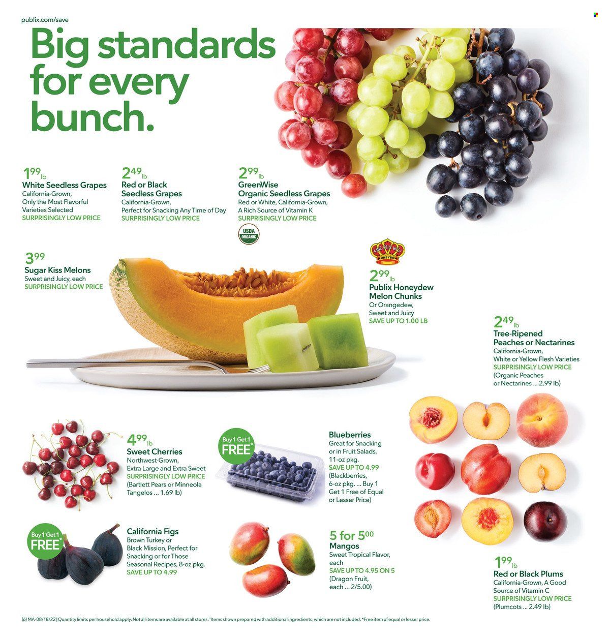 Publix (AL, FL, GA, NC, SC, TN) Weekly Ad Flyer Specials August 18 to August 24, 2022