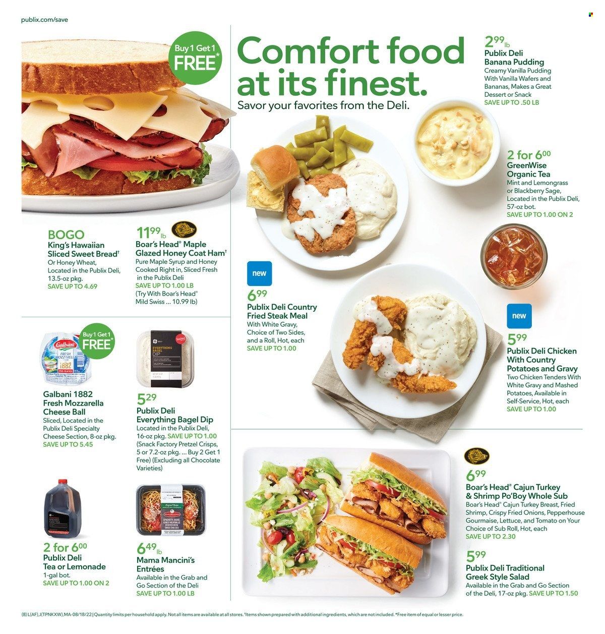 Publix (AL, FL, GA, NC, SC, TN) Weekly Ad Flyer Specials August 18 to August 24, 2022