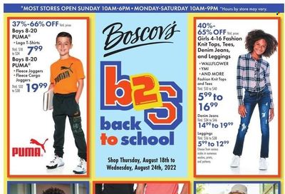 Boscov's (CT, DE, MD, NJ, NY, PA) Weekly Ad Flyer Specials August 18 to August 24, 2022