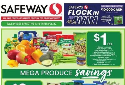 Safeway (MD, VA) Weekly Ad Flyer Specials August 19 to August 25, 2022