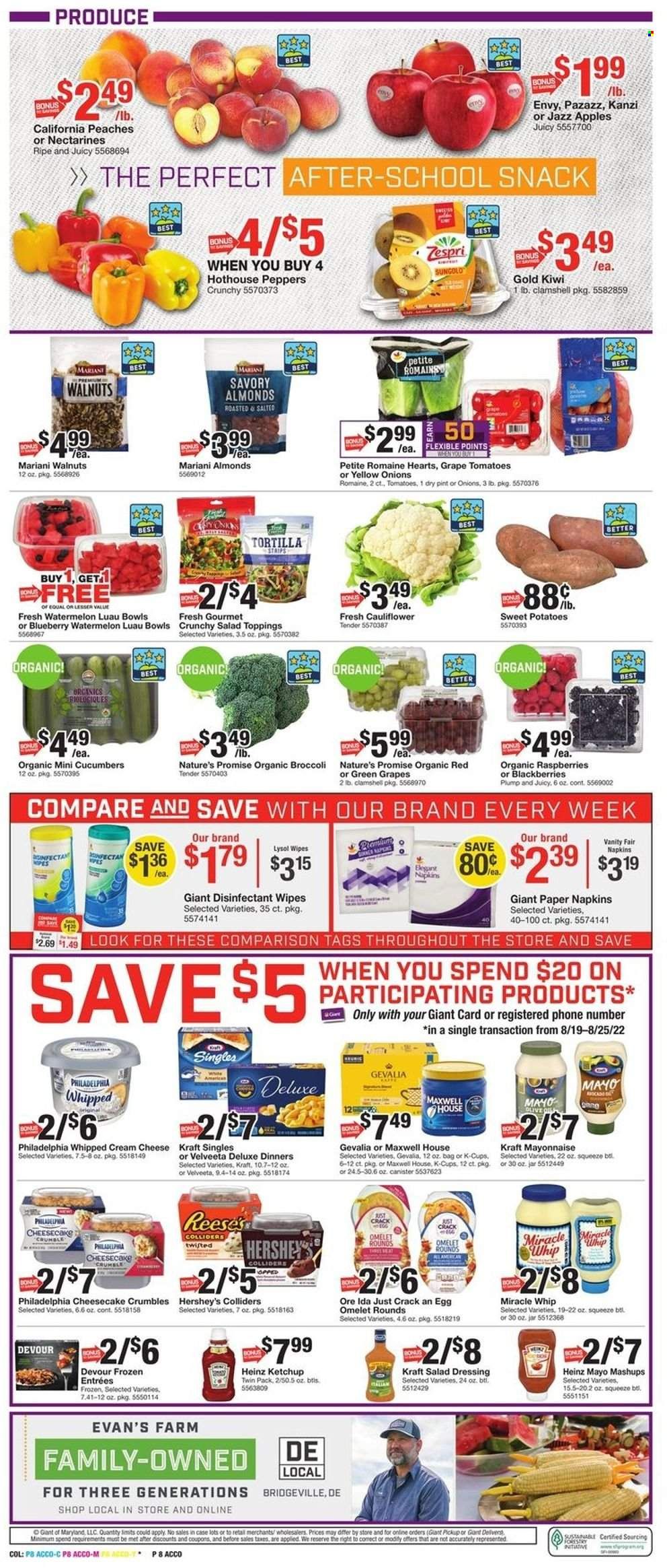 Giant Food (DE, MD, VA) Weekly Ad Flyer Specials August 19 to August 25, 2022