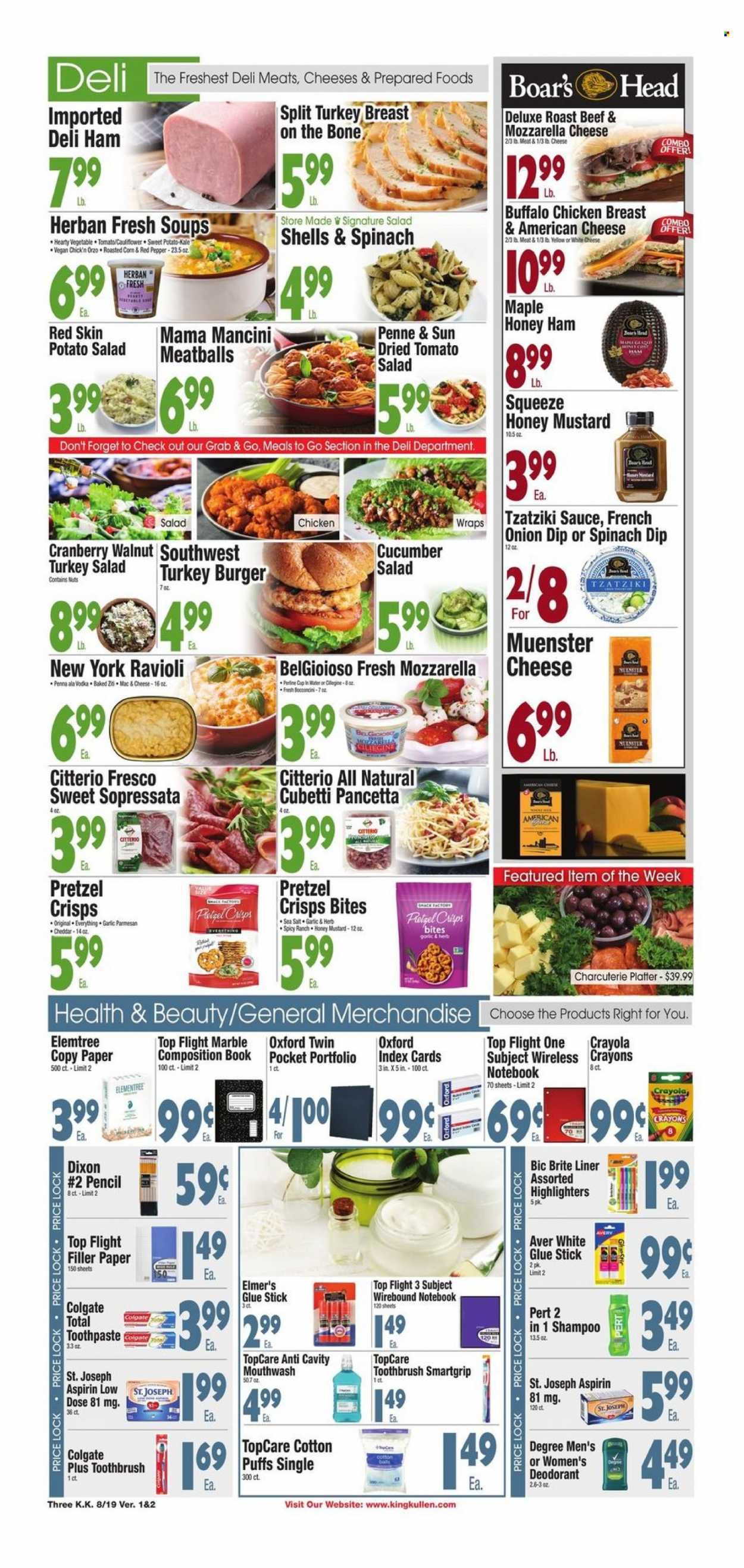 King Kullen (NY) Weekly Ad Flyer Specials August 19 to August 25, 2022