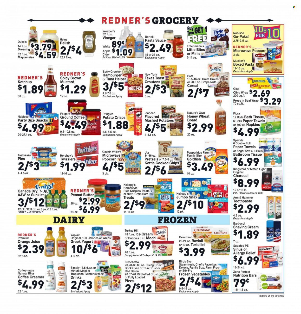 Redner's Markets (DE, MD, PA) Weekly Ad Flyer Specials August 18 to August 24, 2022