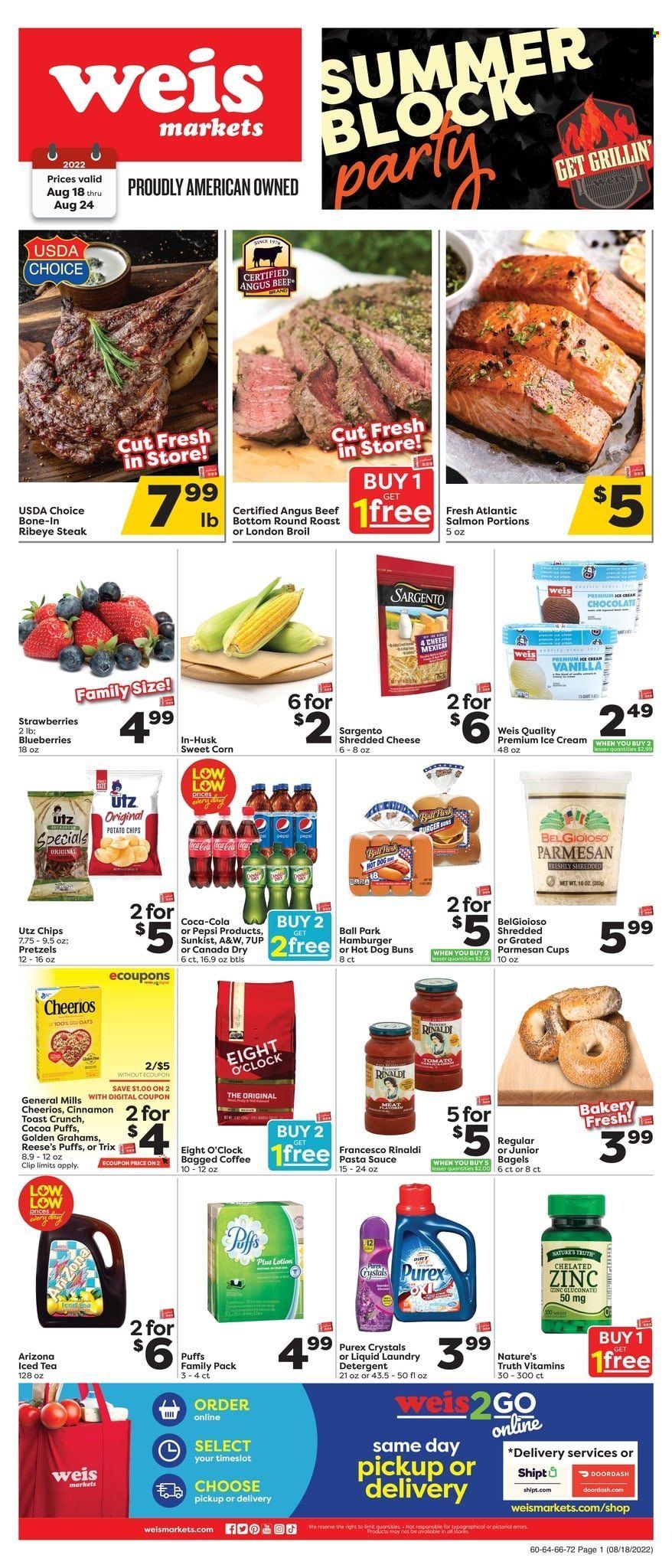 Weis (MD, NY, PA) Weekly Ad Flyer Specials August 18 to August 24, 2022