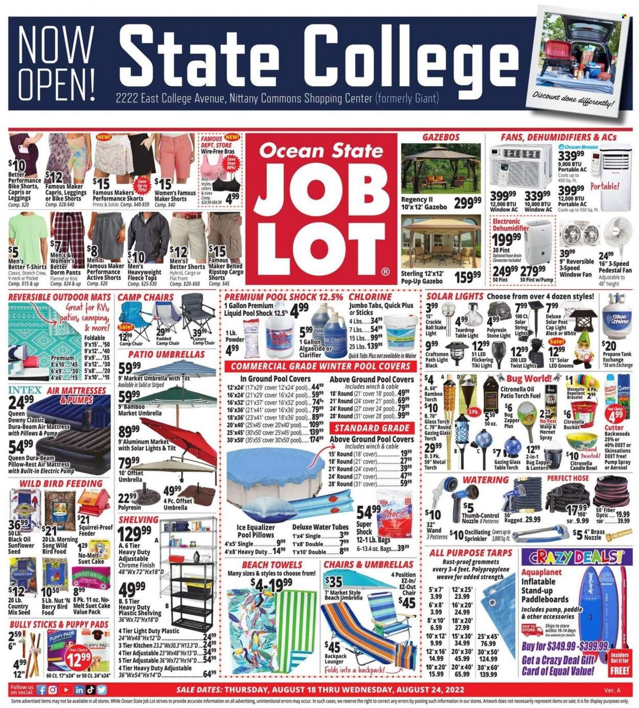 Ocean State Job Lot (CT, MA, ME, NH, NJ, NY, RI, VT) Weekly Ad Flyer Specials August 18 to August 24, 2022