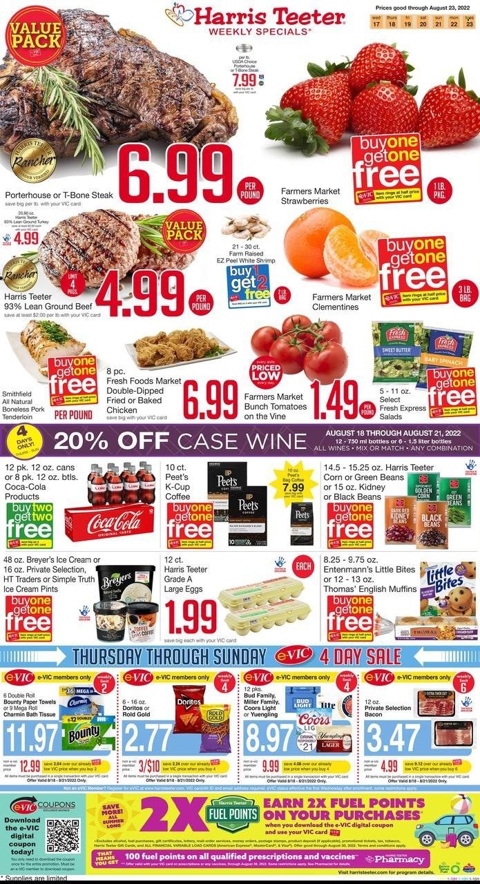 Harris Teeter Weekly Ad Flyer Specials August 17 to August 23, 2022