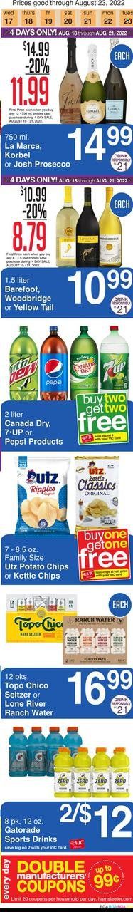 Harris Teeter Weekly Ad Flyer Specials August 17 to August 23, 2022