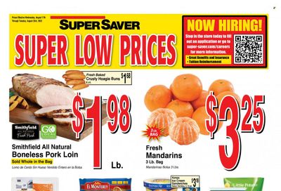Super Saver Weekly Ad Flyer Specials August 17 to August 23, 2022