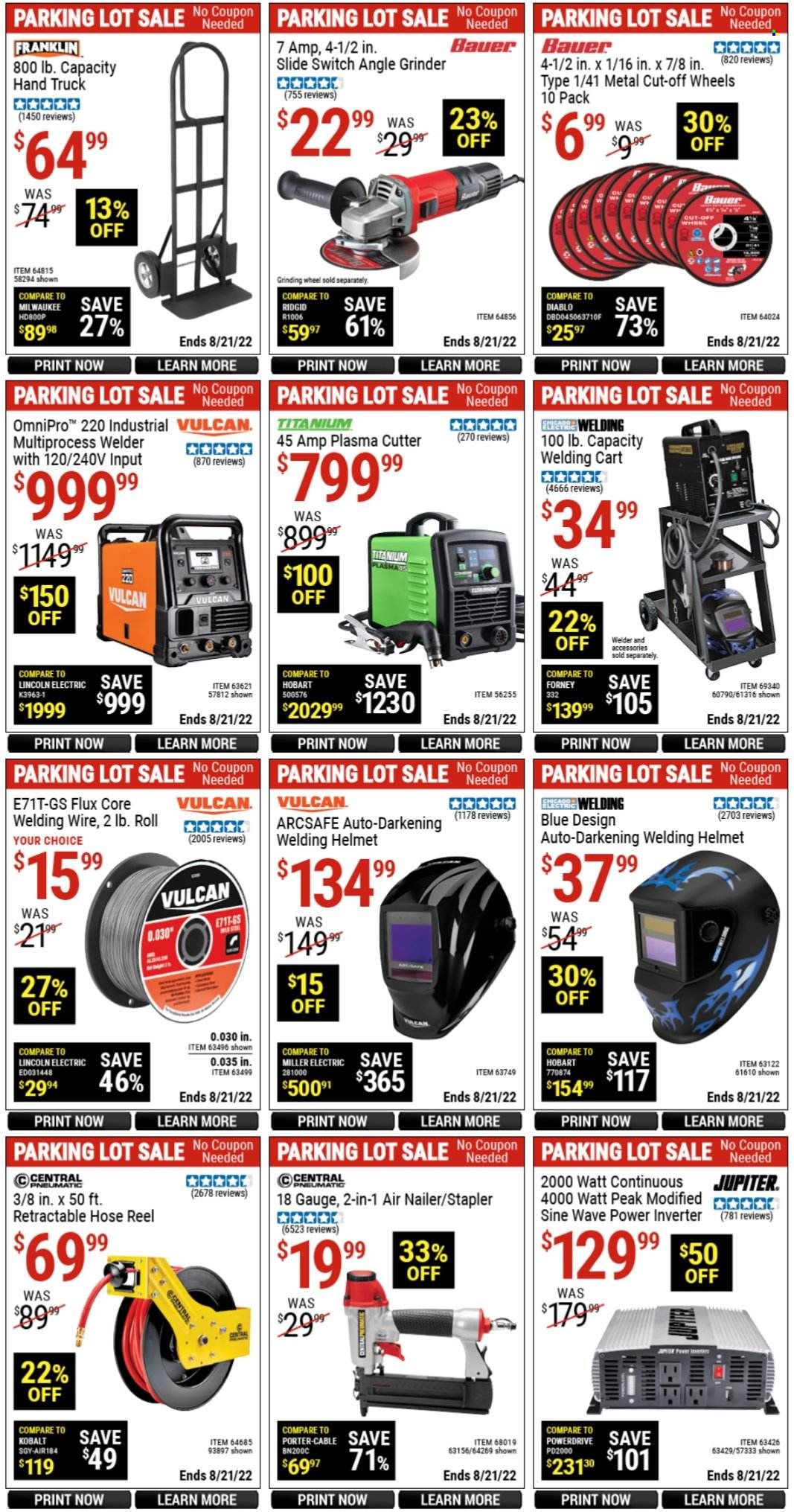 Harbor Freight Weekly Ad Flyer Specials August 19 to August 21, 2022