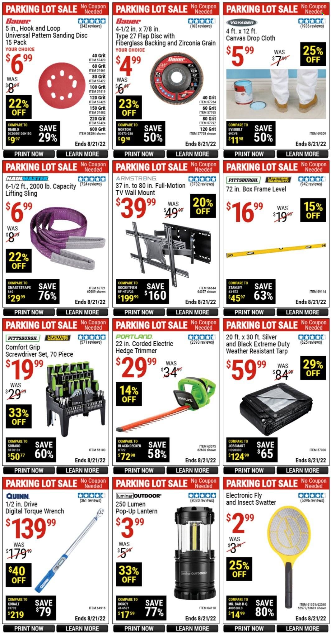 Harbor Freight Weekly Ad Flyer Specials August 19 to August 21, 2022