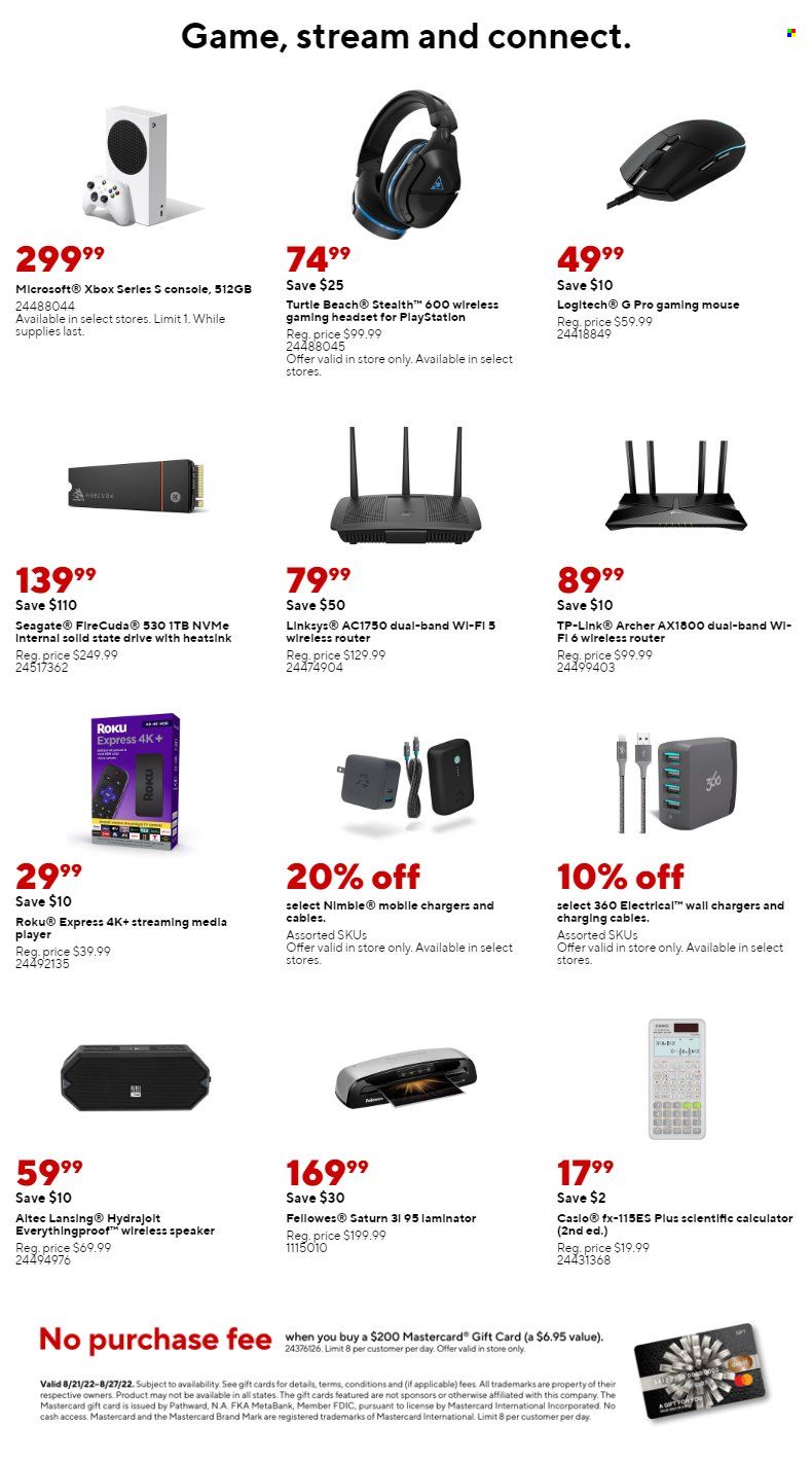 Staples Weekly Ad Flyer Specials August 21 to August 27, 2022