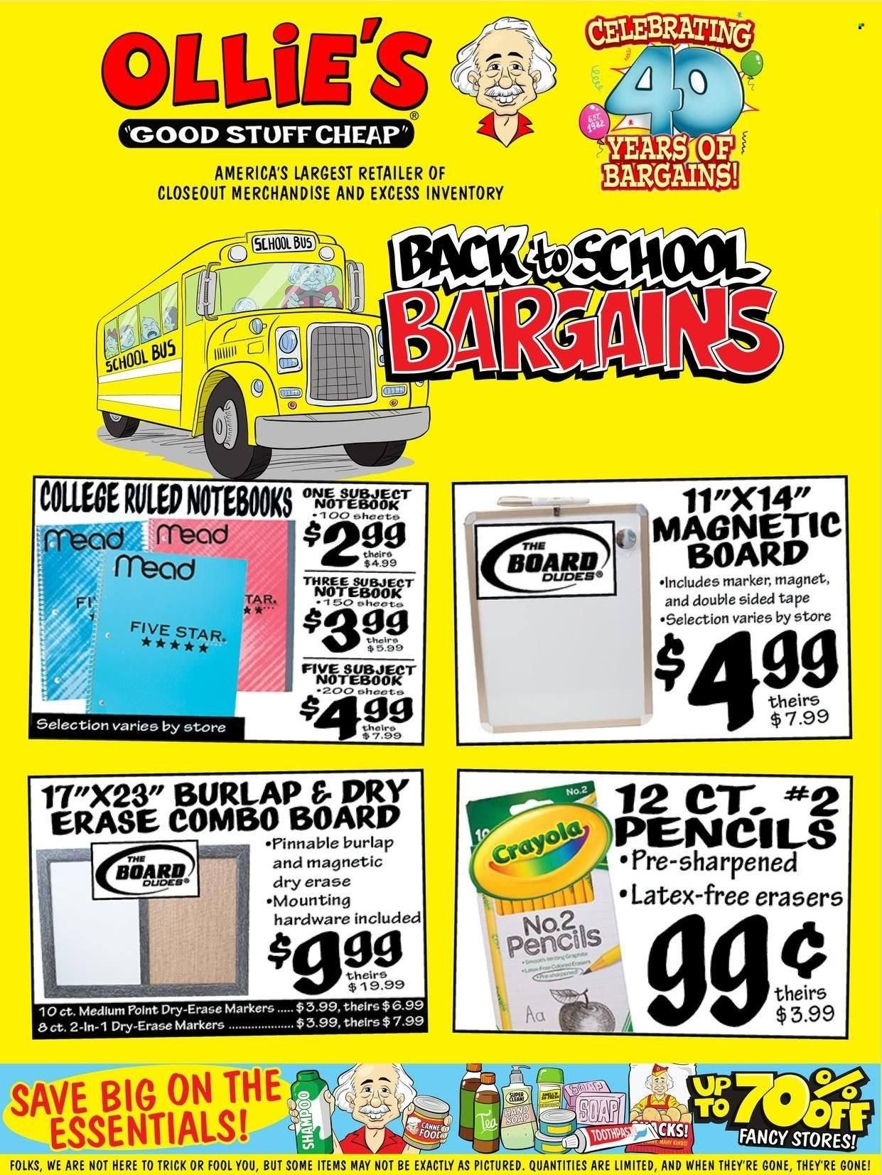 Ollie's Bargain Outlet Weekly Ad Flyer Specials August 18 to August 23, 2022
