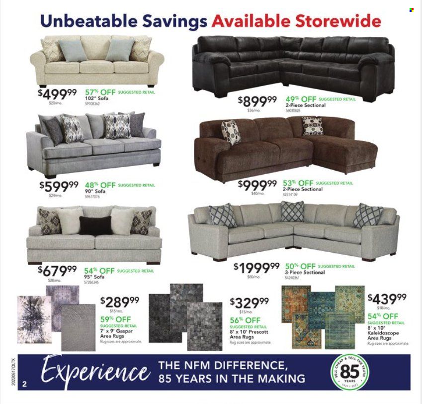 Nebraska Furniture Mart (IA, KS, NE, TX) Weekly Ad Flyer Specials August 17 to August 23, 2022