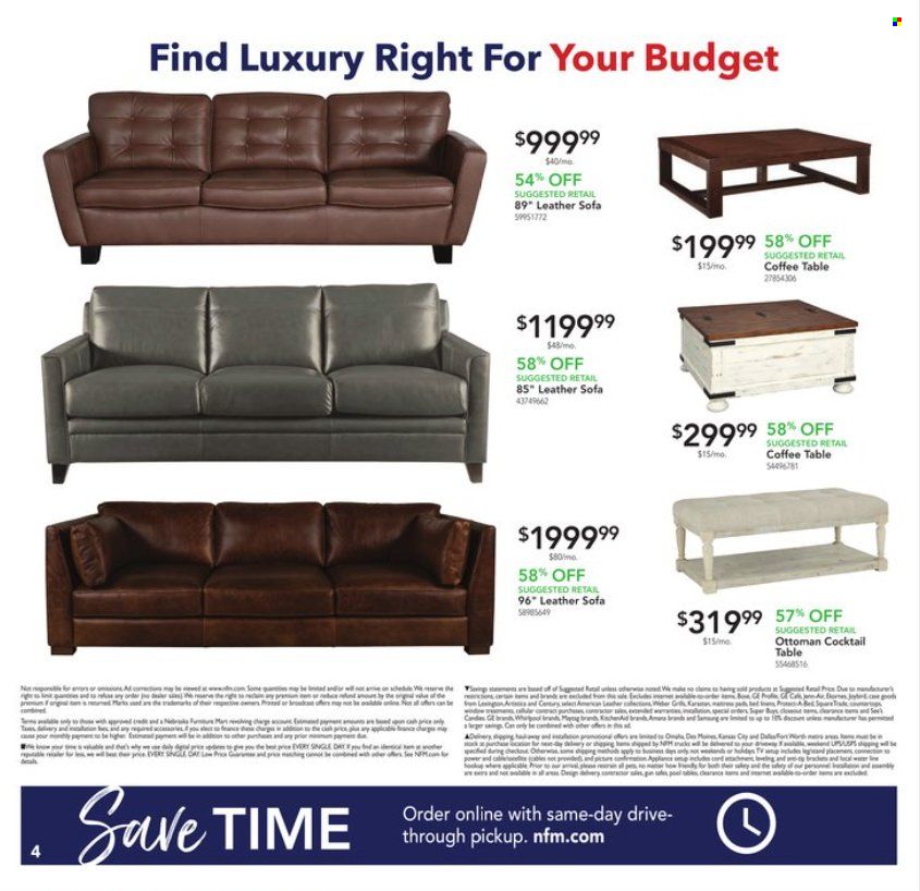 Nebraska Furniture Mart (IA, KS, NE, TX) Weekly Ad Flyer Specials August 17 to August 23, 2022