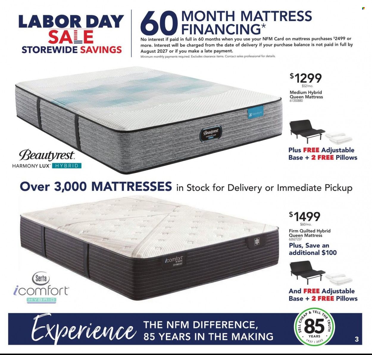 Nebraska Furniture Mart (IA, KS, NE, TX) Weekly Ad Flyer Specials August 17 to August 30, 2022
