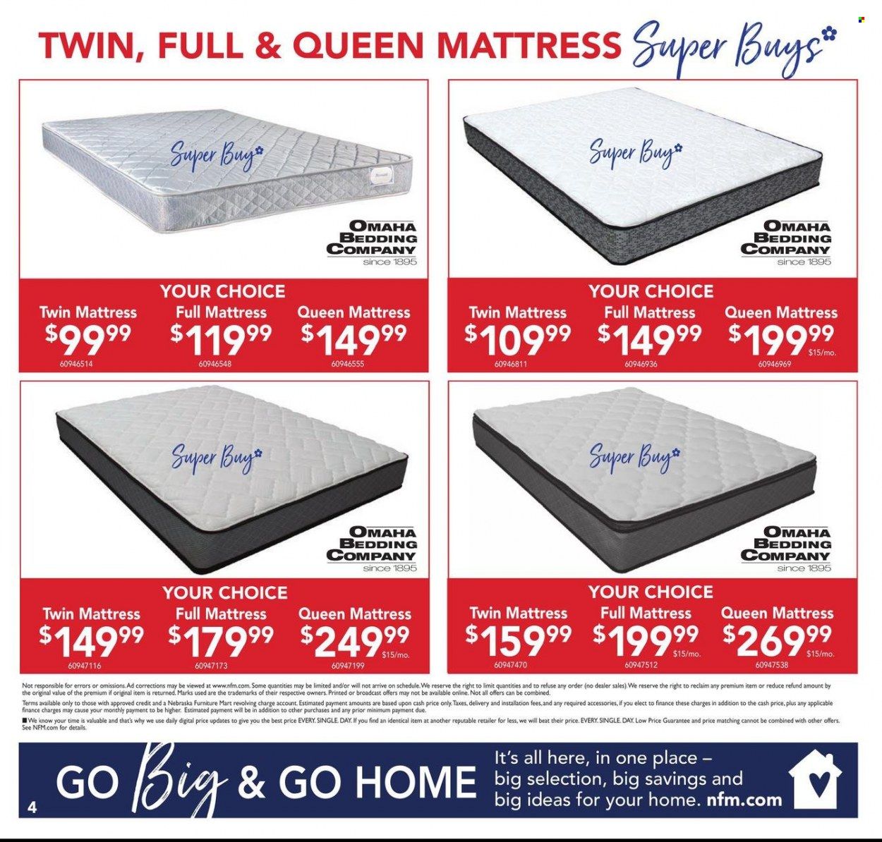 Nebraska Furniture Mart (IA, KS, NE, TX) Weekly Ad Flyer Specials August 17 to August 30, 2022