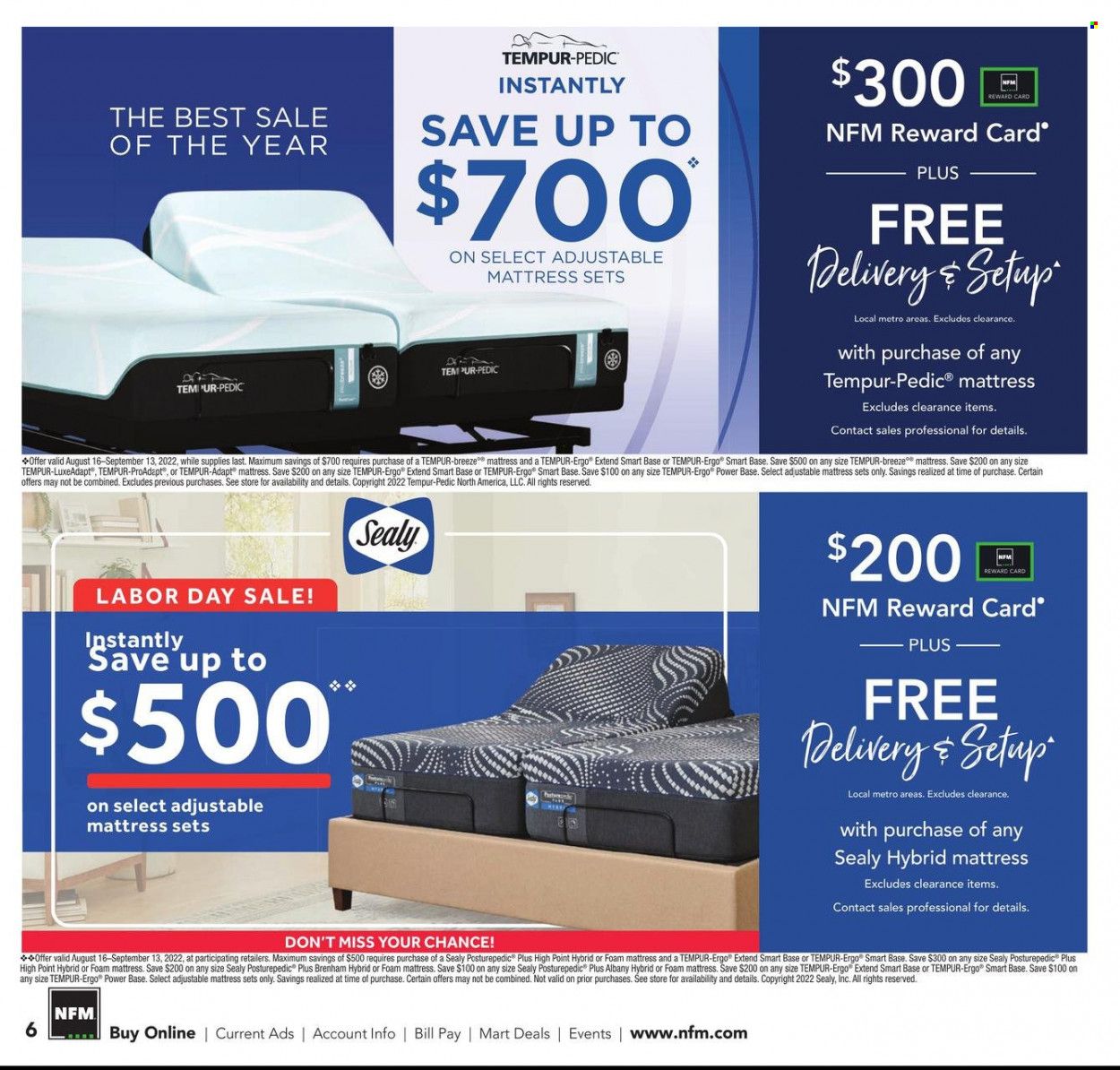 Nebraska Furniture Mart (IA, KS, NE, TX) Weekly Ad Flyer Specials August 17 to August 30, 2022