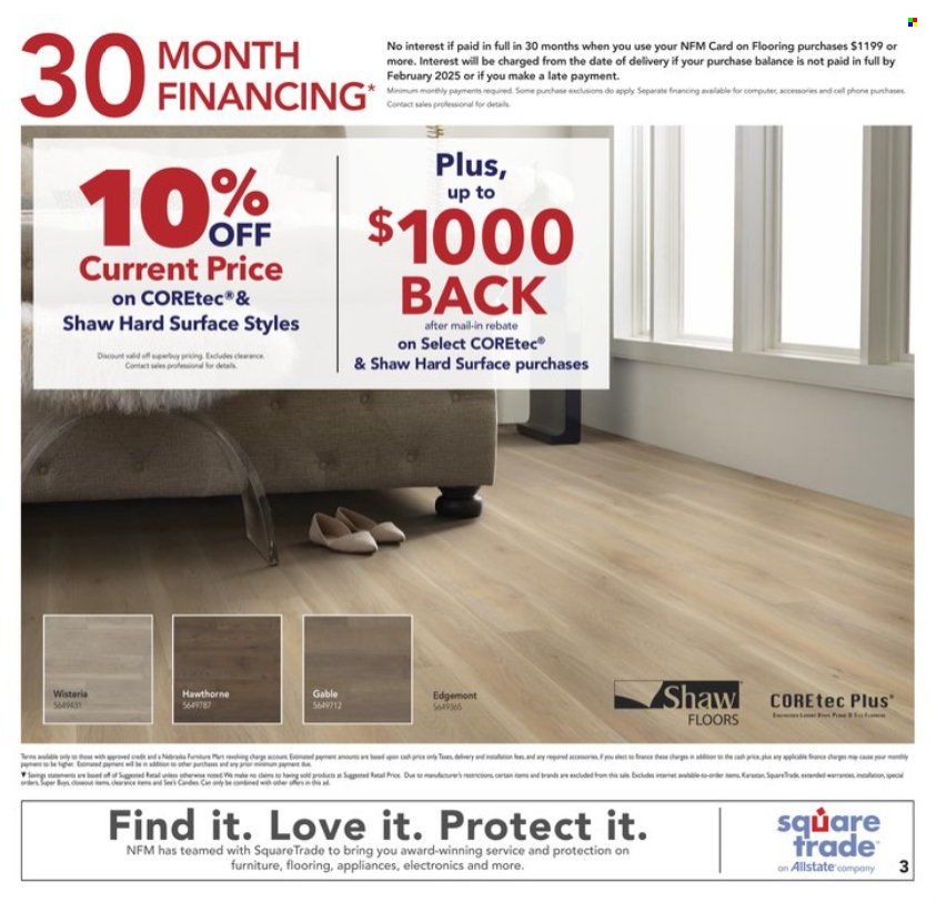 Nebraska Furniture Mart (IA, KS, NE, TX) Weekly Ad Flyer Specials August 17 to September 6, 2022