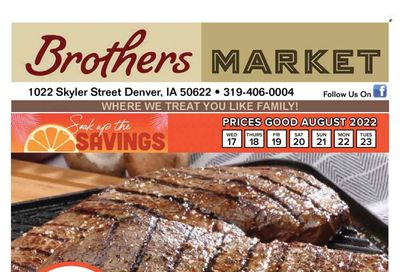 Brothers Market (IA, KS, MO) Weekly Ad Flyer Specials August 17 to August 23, 2022