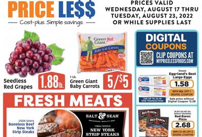 Price Less Foods Weekly Ad Flyer Specials August 17 to August 23, 2022