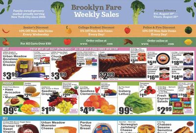 Brooklyn Fare (NY) Weekly Ad Flyer Specials August 19 to August 25, 2022