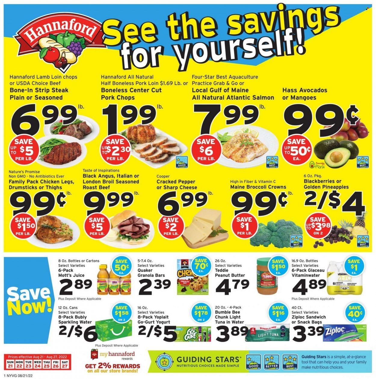 Hannaford (NY) Weekly Ad Flyer Specials August 21 to August 27, 2022