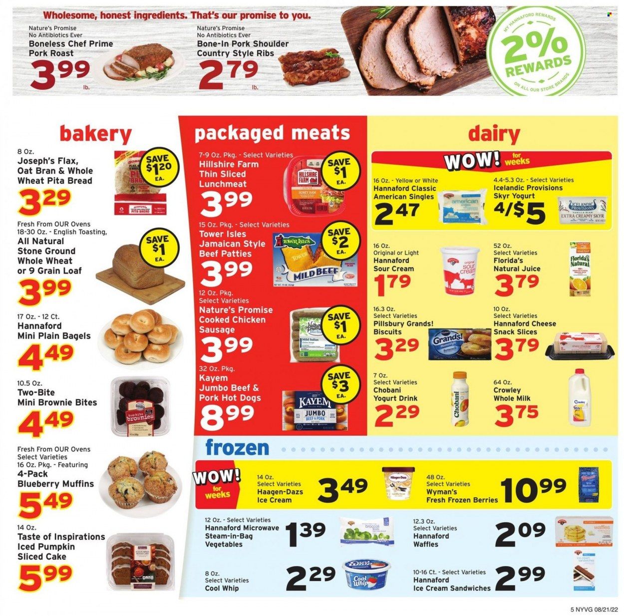 Hannaford (NY) Weekly Ad Flyer Specials August 21 to August 27, 2022