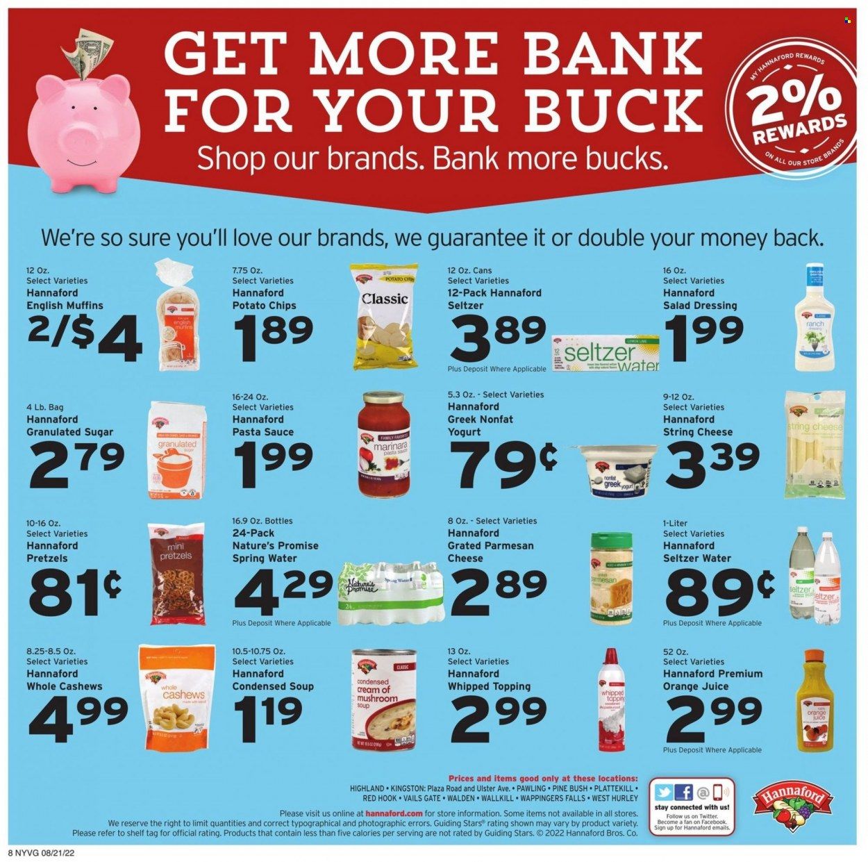Hannaford (NY) Weekly Ad Flyer Specials August 21 to August 27, 2022