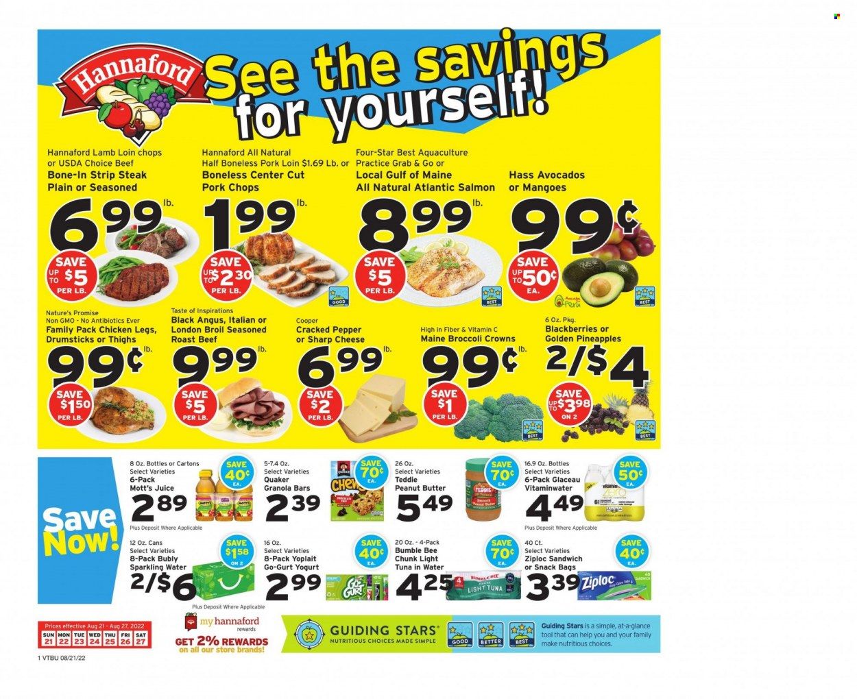 Hannaford (VT) Weekly Ad Flyer Specials August 21 to August 27, 2022