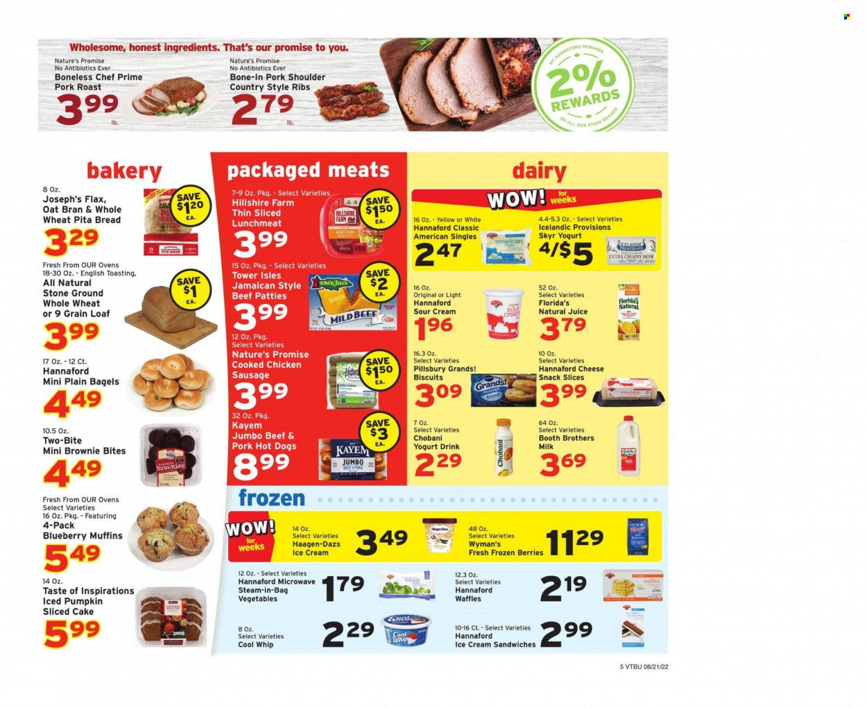 Hannaford (VT) Weekly Ad Flyer Specials August 21 to August 27, 2022