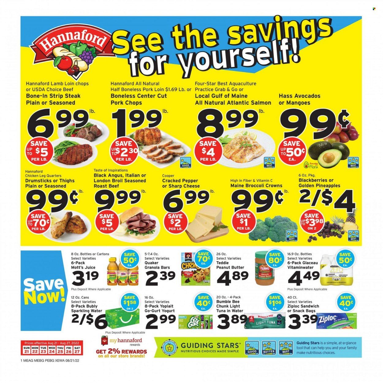 Hannaford (ME) Weekly Ad Flyer Specials August 21 to August 27, 2022