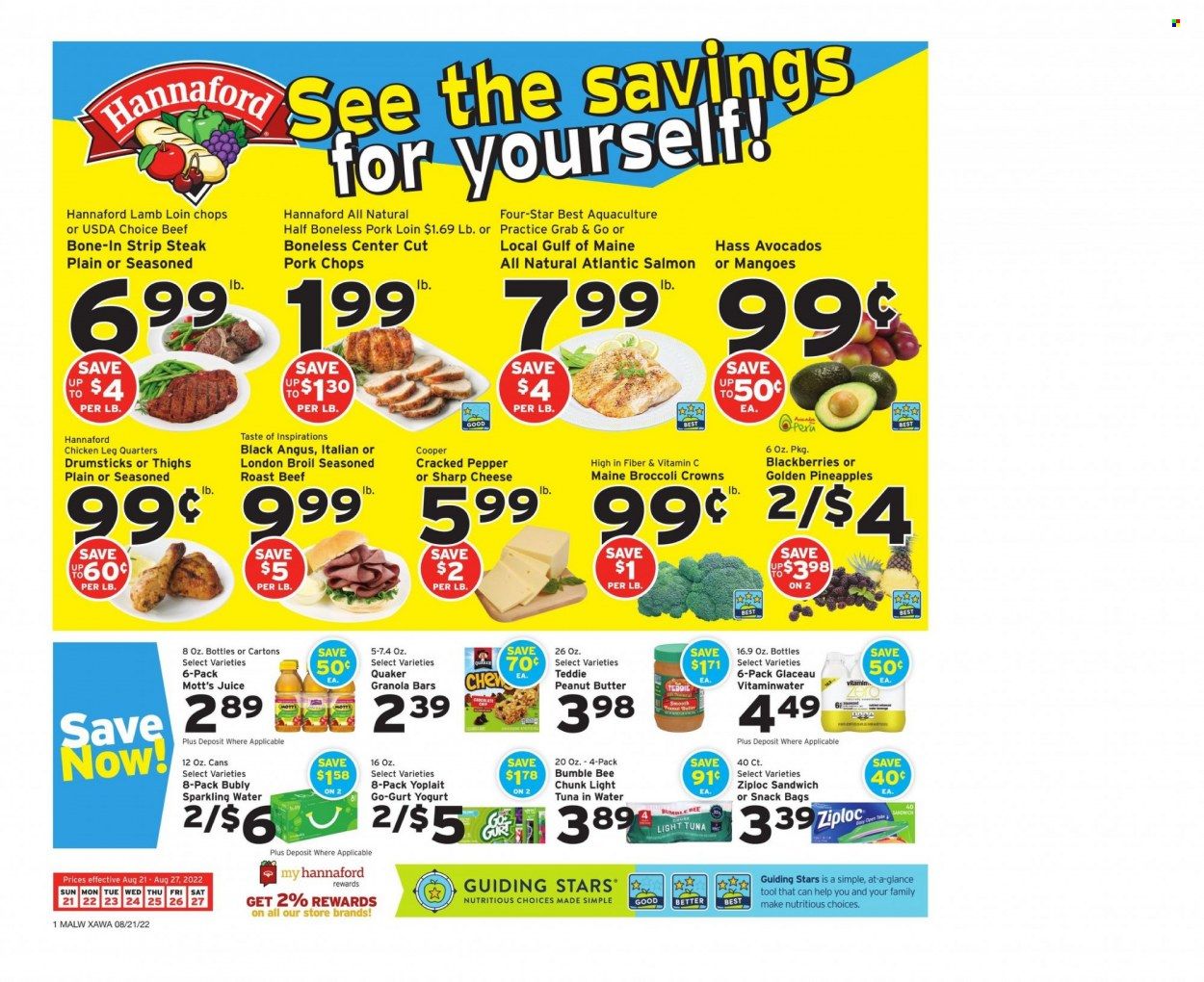 Hannaford (MA) Weekly Ad Flyer Specials August 21 to August 27, 2022