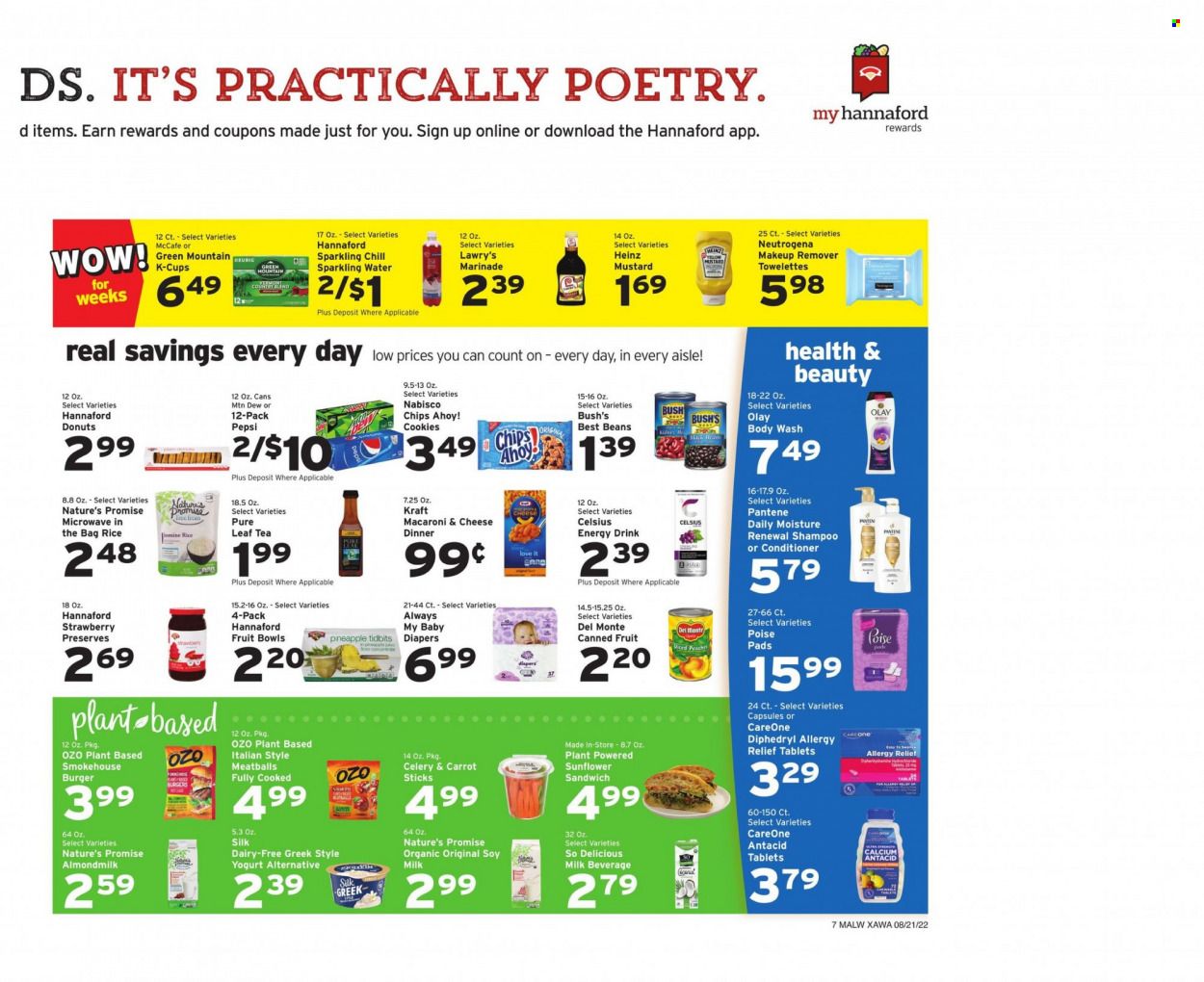 Hannaford (MA) Weekly Ad Flyer Specials August 21 to August 27, 2022