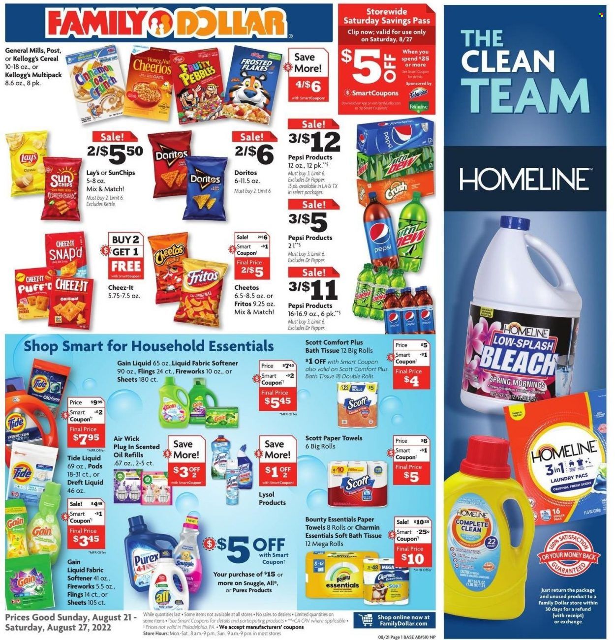 Family Dollar Weekly Ad Flyer Specials August 21 to August 27, 2022